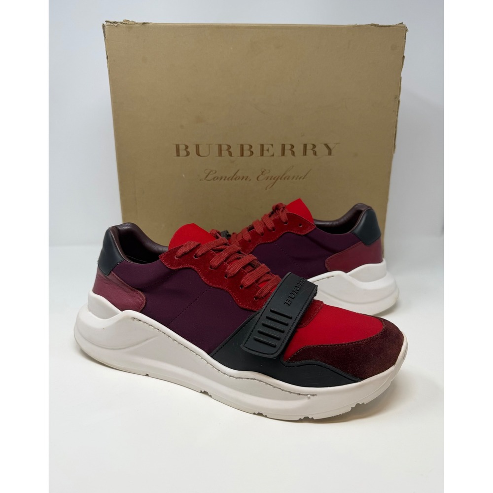 Burberry Regis Sneaker Red/Black Size 10 US 43 EU
